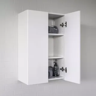 Шкаф подвесной Comforty для ванной универсальный 50 см , белый глянец